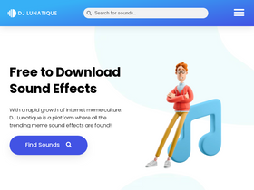 'djlunatique.com' screenshot