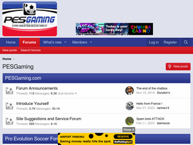 'pesgaming.com' screenshot