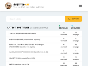 'subtitlecat.com' screenshot