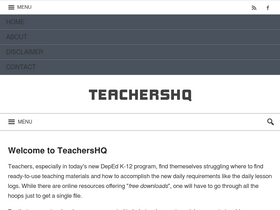 'teachershq.com' screenshot