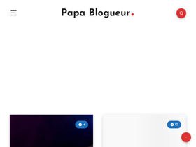 'papa-blogueur.fr' screenshot