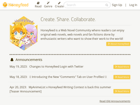 'honeyfeed.fm' screenshot