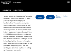 'hannovermesse.de' screenshot
