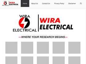 'wiraelectrical.com' screenshot
