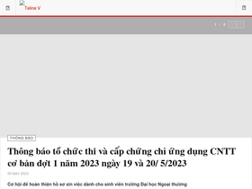 'cs2.ftu.edu.vn' screenshot