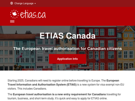 'etias.ca' screenshot