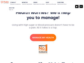 'phablecare.com' screenshot