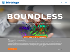 'schrodinger.com' screenshot