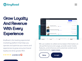'anyroad.com' screenshot