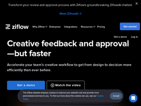 'ziflow.com' screenshot