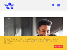 'iata.org' screenshot