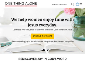 'onethingalone.com' screenshot