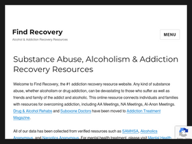 'findrecovery.com' screenshot