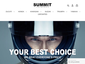 Summitfairings homepage screenshot