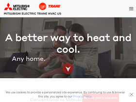 'mitsubishicomfort.com' screenshot