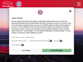 'allianz-arena.com' screenshot
