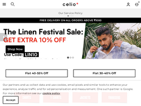 'celio.in' screenshot