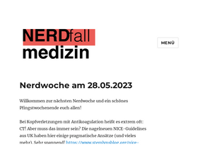 'nerdfallmedizin.blog' screenshot