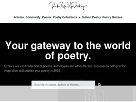'pickmeuppoetry.org' screenshot