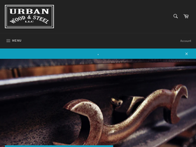 urbanwoodandsteel.com homepage screenshot