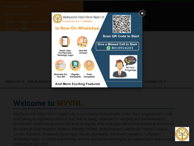 'mvvnl.in' screenshot