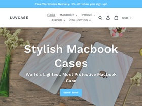 theluvcase.com homepage screenshot