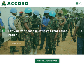 'accord.org.za' screenshot