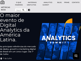 'metricasboss.com.br' screenshot