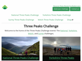 'threepeakschallenge.uk' screenshot