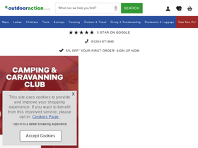 'outdooraction.co.uk' screenshot