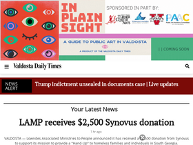 'valdostadailytimes.com' screenshot