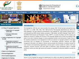 'copyright.gov.in' screenshot