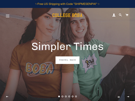 collegeboba.com homepage screenshot