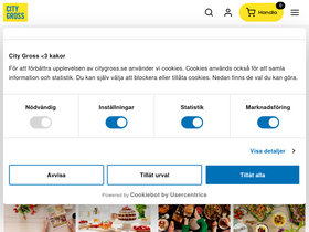 'citygross.se' screenshot