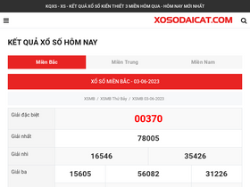 'xosodaicat.com' screenshot