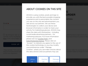 'zoggs.com' screenshot
