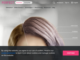 'perfectcorp.com' screenshot