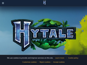'hytale.com' screenshot