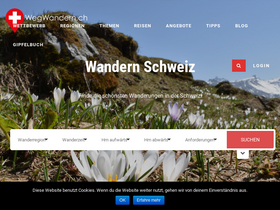 'wegwandern.ch' screenshot