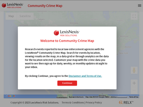 'communitycrimemap.com' screenshot