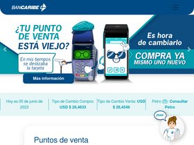 'bancaribe.com.ve' screenshot
