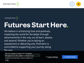 'prometric.com' screenshot