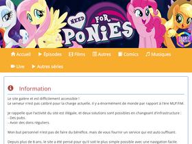 'needforponies.fr' screenshot
