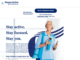 'uhcrenewactive.com' screenshot