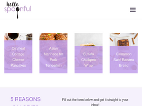 'hellospoonful.com' screenshot
