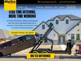 'bigtextrailers.com' screenshot
