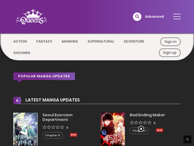 'mangaqueen.net' screenshot