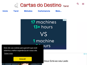 'cartasdodestino.com' screenshot