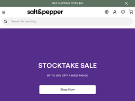 'saltandpepper.com.au' screenshot