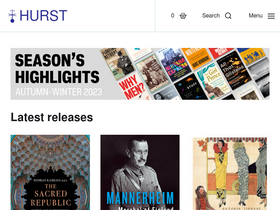 'hurstpublishers.com' screenshot